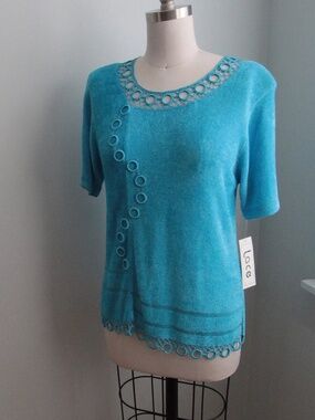 1990’s NOS Lace Turquoise Sweater